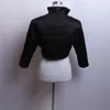 2017 New High Quality Stain 3/4 Sleeve Wedding Bolero Bridal Jacket White/Black/Red Jacket Bridal Coat Wraps Bolero Casamento