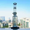 Stereo matryca Percolator Recyklator Retil olejne szklane woda Bongs Rury do palenia 14 mm staw z mocno szklanym szklanym platformą olejową z miską