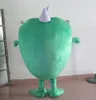 2018 High quality big mouth green germs bacteria monster mascot costume for adults for sale