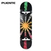 PUENTE 602 ABEC - 9 Four-wheel Double Snubby Maple Skateboard for Entertainment