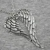 Bezpłatny statek 20 sztuk / partia Tybetańska Siła Vintage Style Angel Wings Charms Łańcuch Naszyjnik DIY