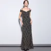 new arrival womens party prom sexy spaghetti straps off the shoulder sweatheart embroidery lace floor length runway dresses