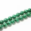 8mm Great Choice 4mm 6mm 8mm 10mm 12mm Malachite Bead Rund Loose Spacer Stenpärlor för Mode Smycken