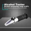 Ручной рефрактометр 25-40% сахара 0-25% концентрация алкоголя оптического вина счетчик метр Mini ATC измерительный тестер