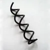 3PCS Spirale Spin Schraube Pin Haar Clip Haarnadel Twist Haarspange Schwarz Haar Zubehör Metall Clip Donut Brötchen Platte gemacht Werkzeuge