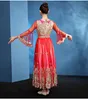 Vêtements de danse du ventre pour femmes, costume de danse du ventre indien pour filles, vêtements de danse rouges, vêtements indiens à la mode pour adultes