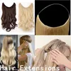 Extension de cheveux bouclés longs et droits avec clip peut être utilisée comme cheveux humains 90g120g allongeant et épaississant44520289956286