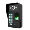 7インチ有線/無線WiFi指紋RFIDパスワードビデオドアの電話ドアベルインターコム1000TVL有線カメラアプリのロック解除レコード