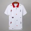 2018 Homem Moda Roupas Mens Snakes Bordado Marca Camisas de manga curta de verão s de manga curta S Camisetas de Hombre Cortes