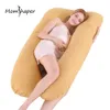 Kussen voor zwangere vrouwen Multifunctioneel zijslapen Full Body Bescherm de lumbale Comfortabele UShape Kussen Zwangerschapskussens4285946