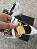 Versand Ladies kostenlos 2015 PAET Leder 11cm High Heel Dress Schuhe Gold Metal Lock Key Speced Toe Farbe Weiße Euro Größe 9751