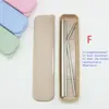 304 stainless steel drinking straws set 8 5 9 5 10 5 straight bent reusable straws sets 7 style dia 6mm