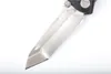 High End Survival Tactical Folding Knife D2 Satin Tanto Blade Black G10 Handle Ball Bearing EDC Pocket Knives Outdoor Gear