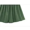 Girl Hy Plus Size Women Shorts High Waisted Elastic Casual Green Shorts Skirts Wide Leg Denim Big 4xl 5xl