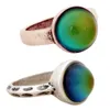 2 stücke Handgemachte Stimmung Glas Stein Ring Hohe Qualität Farbänderung Geschenkringe für Frauen RS036-002 Werbeaktion