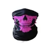 DHL LIBERA il trasporto 200pcs Skull Design Multi Function Bandana Sci Sport Motociclista Sciarpa Maschere per il viso Maschera per il viso all'aperto Colore nero