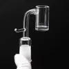 Unha de quartzo grossa de 5 mm sem domo com gancho e unha narguilé eletrônico banger para bobina de aquecimento de 20 mm portátil bongs de vidro dab rigs