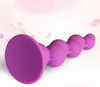 Druvform design silikon dildo penis gspot stimulera anal plugin dislocation pärlor anus anus sex leksaker 2 färger för vuxna män wom8412676