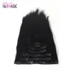 Prix bas Bestseller Clip brésilien dans les extensions de cheveux Clip Extensions de cheveux humains 100g / 7pcs 10 couleurs en option Ali Magic Factory Outlet