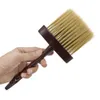 Longo Punho De Madeira Barber Neck Face Duster Escova Macia de Cabeleireiro de Cabeleireiro de Corte de Cabelo Salão de Cabeleireiro Ferramentas de Limpeza de Cabelo
