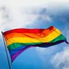 Grote Regenboog Vlag Gay Pride Banner Gestreepte Wimpel Vlaggen Groot Evenement Teken 4x6 Voet Polyester Feestdecoraties 90*150 cm