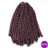 14 인치 30strand faux locs 크로 셰 뜨개질 브레이드 모발 합성 브레이딩 소프트 무서