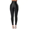 Leggings a vita alta autunnali Pantaloni sportivi Cincher stretti neri Pantaloni elastici a compressione leggin da donna