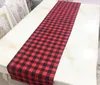 Decoração de mesa Red Plaid Table Runner Para Natal da família jantares ou reuniões Decor casamento Indoor Outdoor Party 33 * 274 centímetros HH7-1671