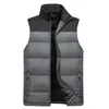 NOWOŚĆ MANE Winter Sleveless Kurtka mężczyzn Down Vest Men's Wszerzowe grube płaszcze z kapturem męskie bawełniane prace kamizelki Gilet Homme v322m