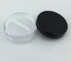 New 100pcs/lot 20g Cosmetic Jars With Powder Sifter And Lid Mesh With Powder Puff Empty Box Jar Containers Makeup powder SN2175