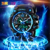 SKMEI Large Dial Shock Outdoor Sports Watches Men Digital LED 50M Waterproof Military Army Watch Alarm Chrono Wristwatches 11557070517