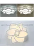 Nowoczesna minimalista LED Iron Art Lotus Flower Sufit Sufit Lampy Akrylowe Światła Oświetlenie Do Budynek Balkon Balkon Pokój dzienny Wille
