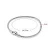 100% 925 Sterling Silver Bracelets with Original box 3mm Snake Chain Fit Pandora Charm Beads Bangle Bracelet Jewelry For Women Men