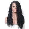 Peruca de cabelo Remy Curly Remy para mulheres negras de cabelos humanos de renda de renda humana 8-24 polegadas