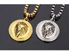 Fashion 18K Gold Silver Plated Lion Medallion Head pendants Hiphop franco long necklaces gold Chain for mens bijouterie High Quality..