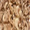 Paquetes de tejido de cabello humano 100g P27/613 paquetes de tejido de cabello brasileño colores 10 "-26 pulgadas rizado 100% paquetes de tejido de cabello humano