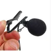 LEORY MINI 3.5mm JACK Mikrofon Lavalier Kravat Klip Mikrofonlar Konuşma Dersleri için Mikrofono Mic 2.4M Uzun Kablo