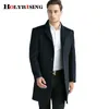 Klassisk Höst Vinter Casual Men Ullrockar Varma Jackor Slim Single Button Outwear Solid Overroats 4 Style Välj storlek M-3XL