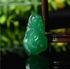 Glace naturelle de jade Xiuyan Sculpture sur un côté Pendentif Ruyi Xiu jade jaune Pendentif jade agate Ruyi