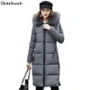 2017 frauen winterjacke mantel mit kapuze frauen lange baumwolle-gepolsterte jacke mantel tops für übergroße parkas outwear casaco