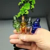 10 mm Farbe Schädel S Topf Großhandel Glas Shisha, Glas Wasserpfeife Armaturen, Rauchen, kostenloser Versand