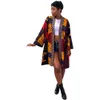 Mulheres Roupas Roupas Africanas Totems Imprimindo Jaqueta Long Sleeves Sexy Windbreaker Loose Revestimento Novo Estilo