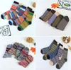 Chaussettes en laine nouveau Style femmes hommes hiver thermique chaud chaussettes mode coloré épais chaussettes dames filles rétro lapin laine chaussette décontractée BAB59