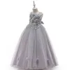 Nouvelle collection Long Robe for Children A Grey Grey Princess Dress Girls Catwalk Girls039 Pageant Robes Ball Robe Good WorkM4090146