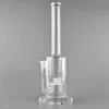 JM Flow Glass Bongs Clear Water Pipe Percolator Glasrör med 18mm kvinnlig ledning för rökning