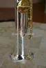 Jupiter JPS-847 Nowy Soprano B Płaski Saksofon Mosiądz Posrebrzany Body Gold Lacquer Key Sax Instrument z ustnik Case