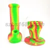 Silicone Skull Bong 11 "Food Grade infrangibile Dry Herb Tabacco Cera Pipa ad acqua con ciotola di vetro