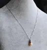 Collier de perles d'eau douce, rose pâle couleur naturelle pendentif perle collier en argent sterling chaîne, bijoux de perles de mariage