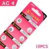 10 pcs Batteries AG4 GA4 SR626 376 377 565 D377 LR626 LR66 SR66 Watch Coin Battery6450511