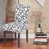 Spandex Stretch Chair Covers Elastische Floral Printing Wasbare stoel Seat Cover Snipcovers Zachte zijde voor Eetkamer Bruiloft Banket Party